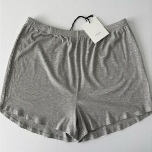 NWT Legoe Heritage Maternity Grey Soft Rib Shorts Size 2 (US L)